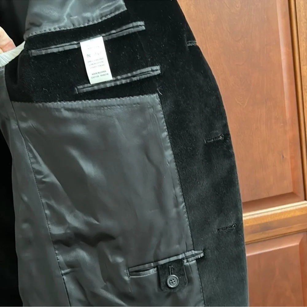 Calvin Klein Men's Black Velvet Sport Coat from Macy’s NWT